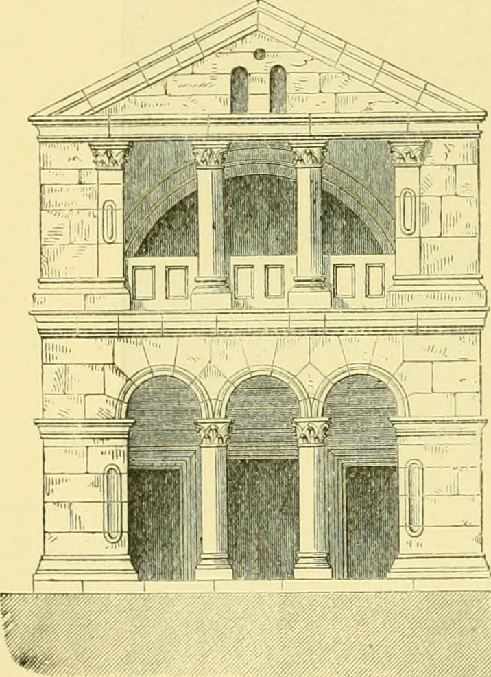 An illustration from A history of architecture in all countries, from the earliest times to the present day, 1902, leaf 461