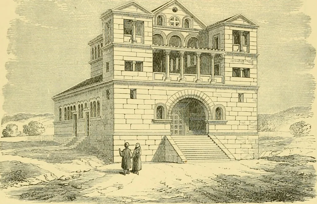 An illustration from A history of architecture in all countries, from the earliest times to the present day, 1902, leaf 462