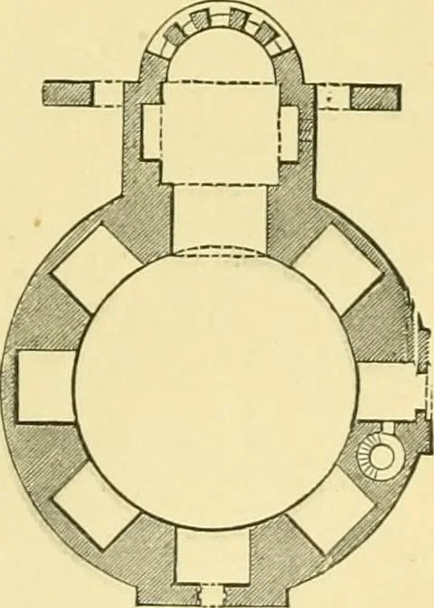 An illustration from A history of architecture in all countries, from the earliest times to the present day, 1902, leaf 470
