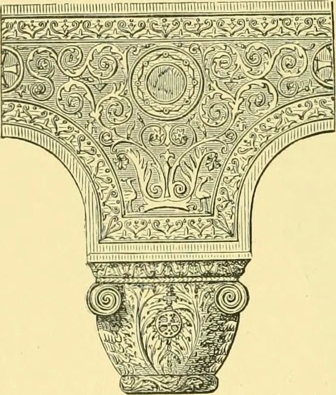 An illustration from A history of architecture in all countries, from the earliest times to the present day, 1902, leaf 481