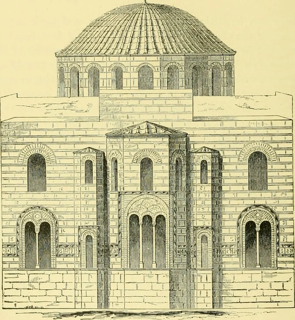 An illustration from A history of architecture in all countries, from the earliest times to the present day, 1902, leaf 495