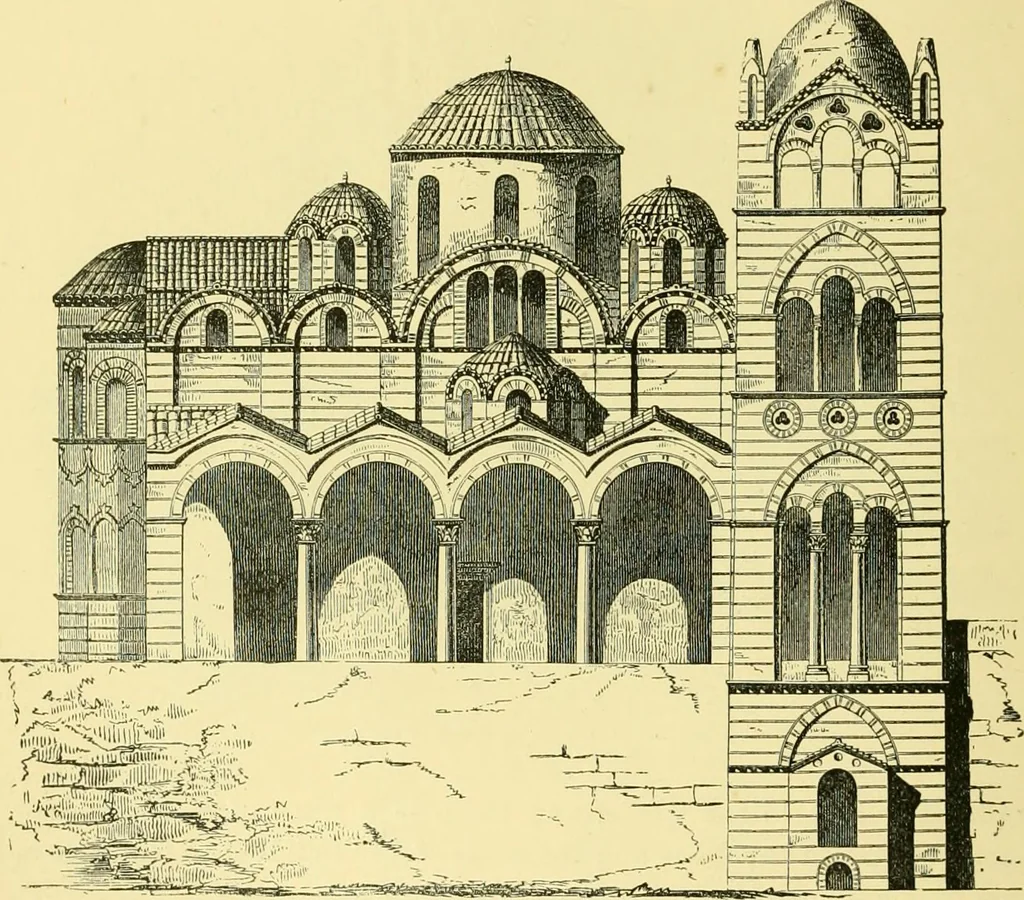 An illustration from A history of architecture in all countries, from the earliest times to the present day, 1902, leaf 497