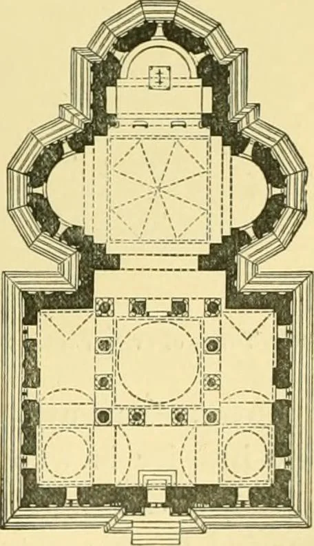 An illustration from A history of architecture in all countries, from the earliest times to the present day, 1902, leaf 530