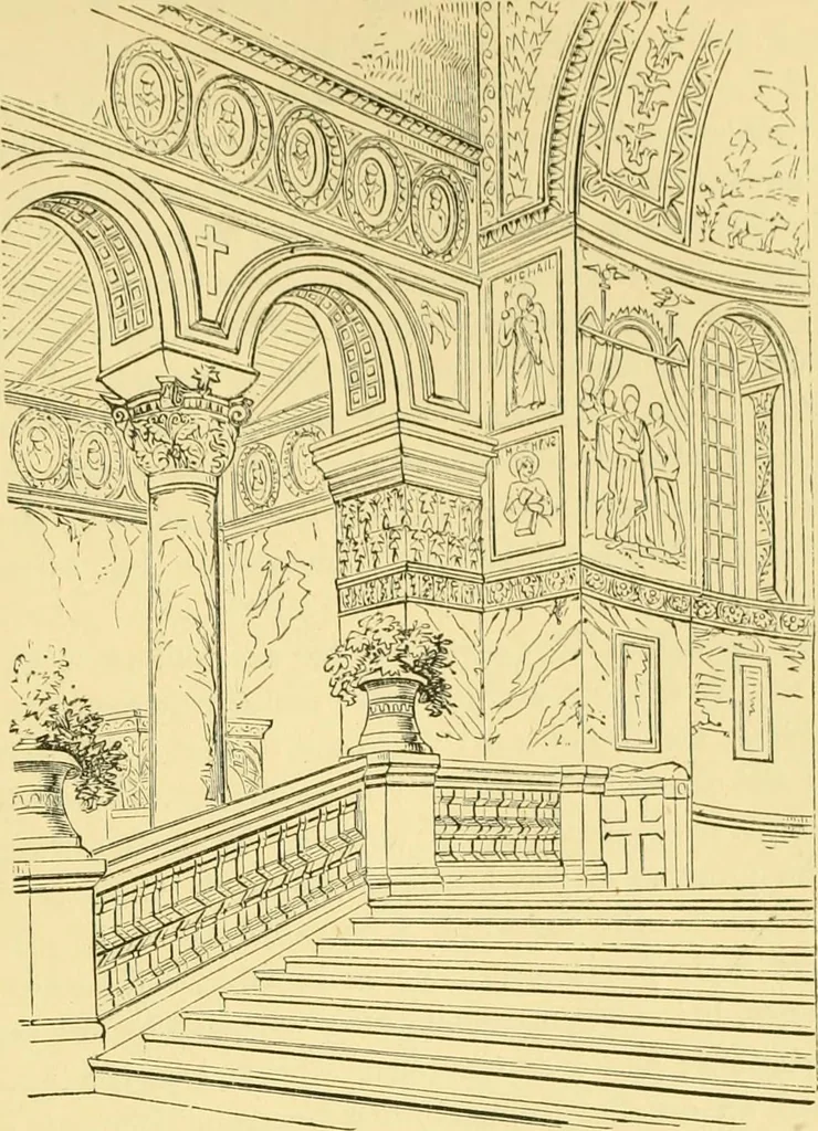 An illustration from A history of architecture in all countries, from the earliest times to the present day, 1902, leaf 564