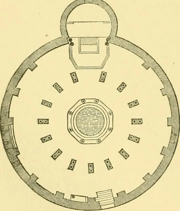 An illustration from A history of architecture in all countries, from the earliest times to the present day, 1902, leaf 581