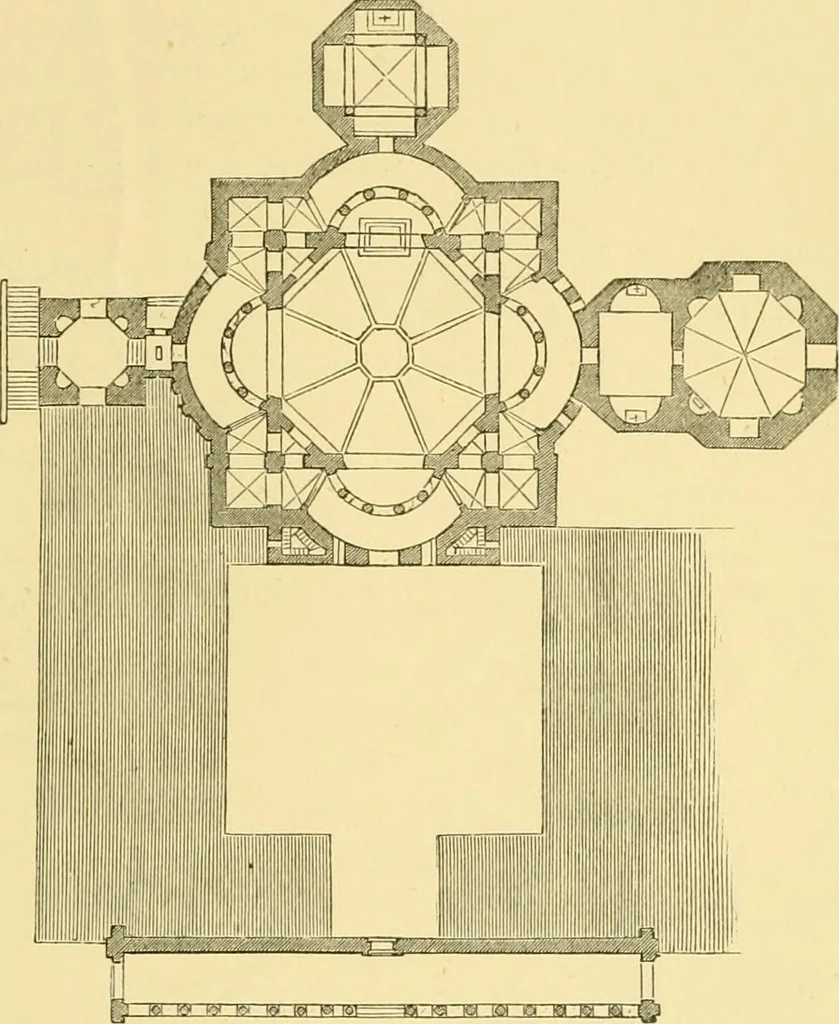 An illustration from A history of architecture in all countries, from the earliest times to the present day, 1902, leaf 586