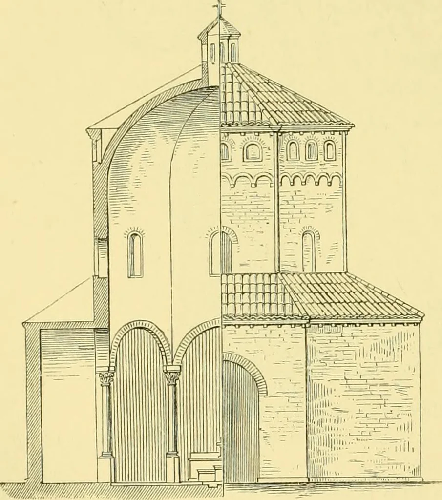 An illustration from A history of architecture in all countries, from the earliest times to the present day, 1902, leaf 587