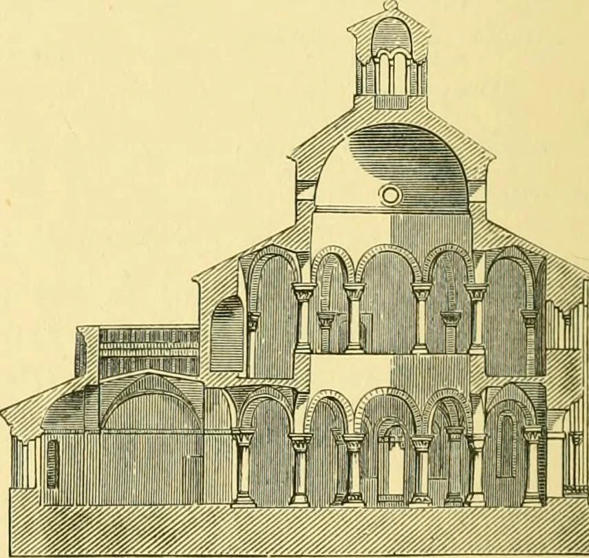 An illustration from A history of architecture in all countries, from the earliest times to the present day, 1902, leaf 611