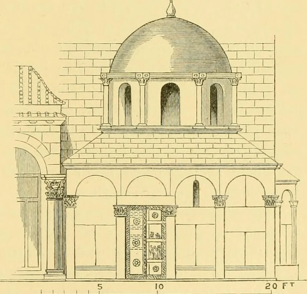 An illustration from A history of architecture in all countries, from the earliest times to the present day, 1902, leaf 636