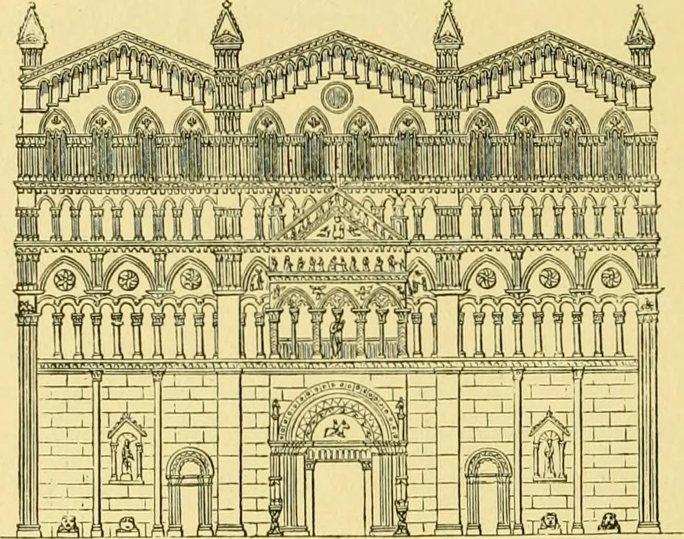 An illustration from A history of architecture in all countries, from the earliest times to the present day, 1902, leaf 667