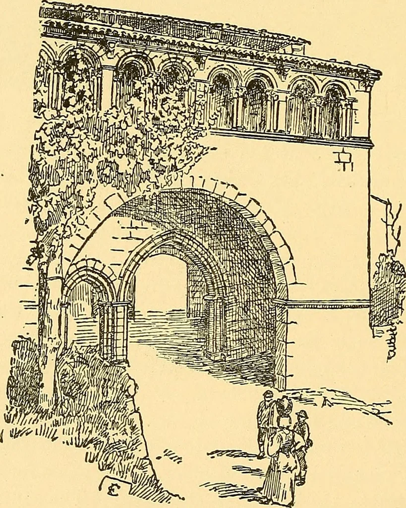 An illustration from A history of architecture in Italy from the time of Constantine to the dawn of the renaissance, 1901, leaf 163