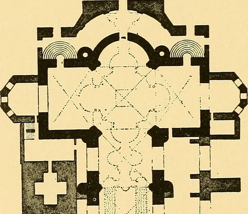 An illustration from A history of architecture in Italy from the time of Constantine to the dawn of the renaissance, 1901, leaf 177