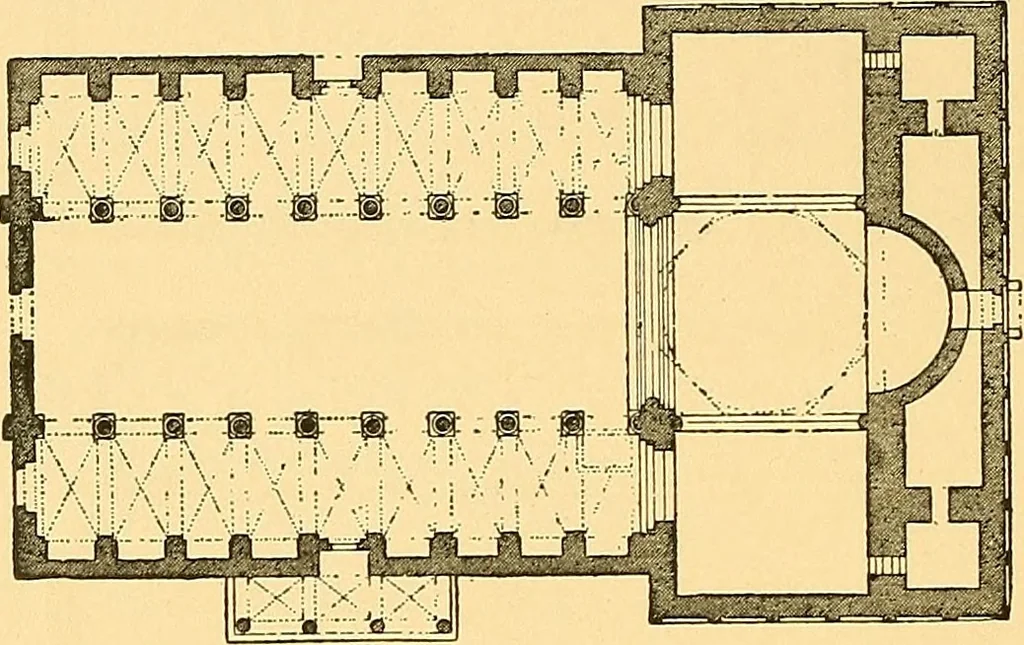 An illustration from A history of architecture in Italy from the time of Constantine to the dawn of the renaissance, 1901, leaf 21