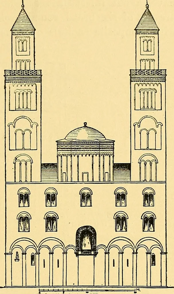 An illustration from A history of architecture in Italy from the time of Constantine to the dawn of the renaissance, 1901, leaf 24