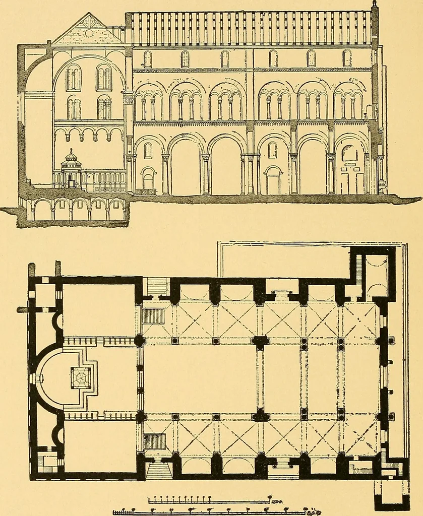 An illustration from A history of architecture in Italy from the time of Constantine to the dawn of the renaissance, 1901, leaf 25