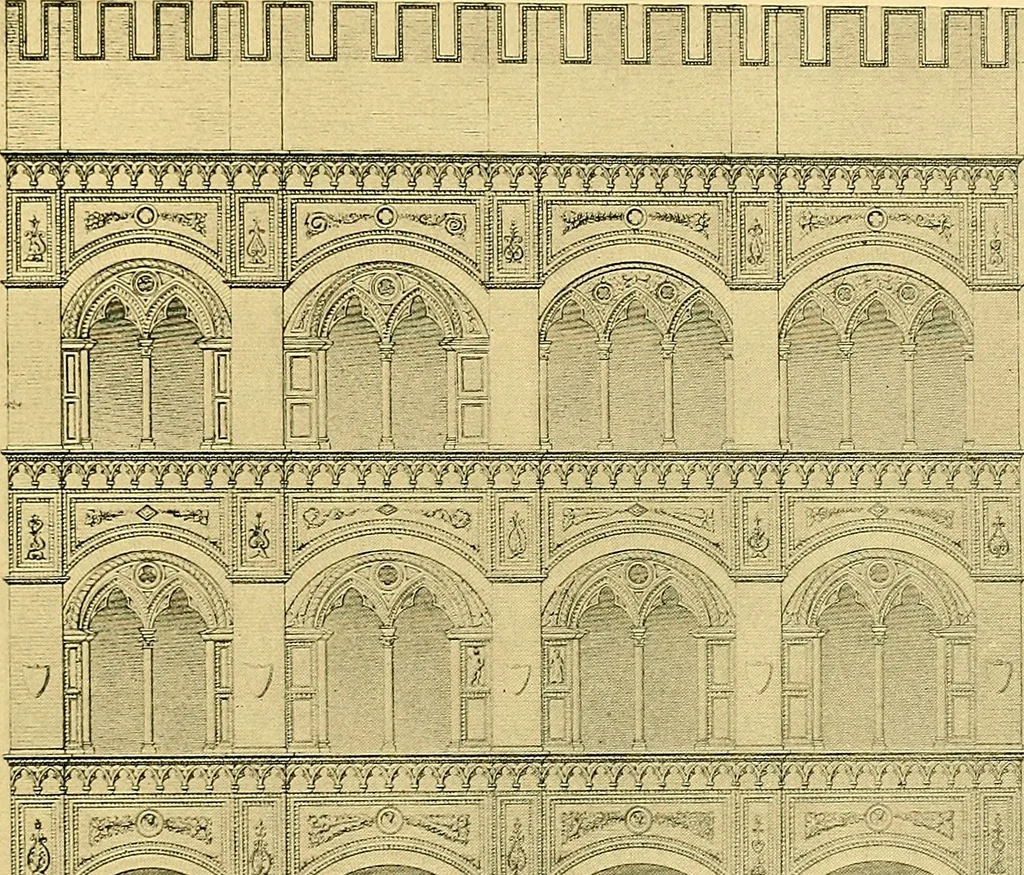 An illustration from A history of architecture in Italy from the time of Constantine to the dawn of the renaissance, 1901, leaf 266