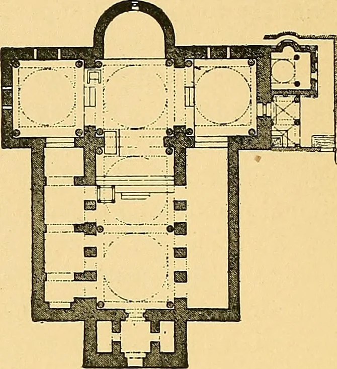An illustration from A history of architecture in Italy from the time of Constantine to the dawn of the renaissance, 1901, leaf 35