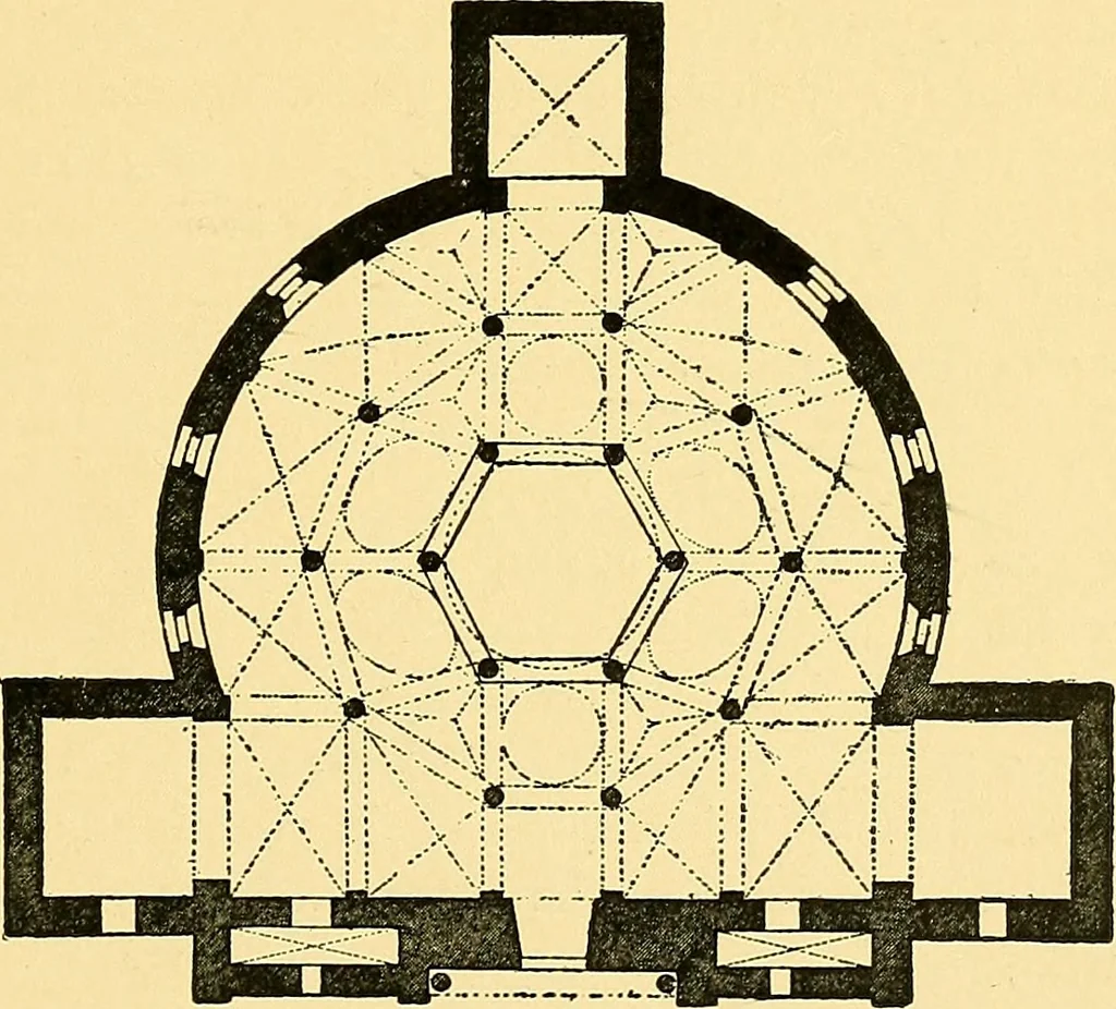 An illustration from A history of architecture in Italy from the time of Constantine to the dawn of the renaissance, 1901, leaf 42