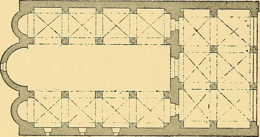 An illustration from A history of architecture in Italy from the time of Constantine to the dawn of the renaissance, 1901, leaf 65