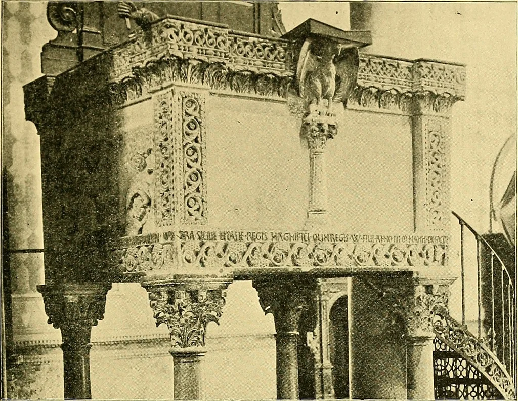 An illustration from A history of architecture in Italy from the time of Constantine to the dawn of the renaissance, 1901, leaf 80