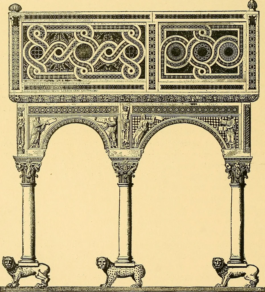 An illustration from A history of architecture in Italy from the time of Constantine to the dawn of the renaissance, 1901, leaf 81