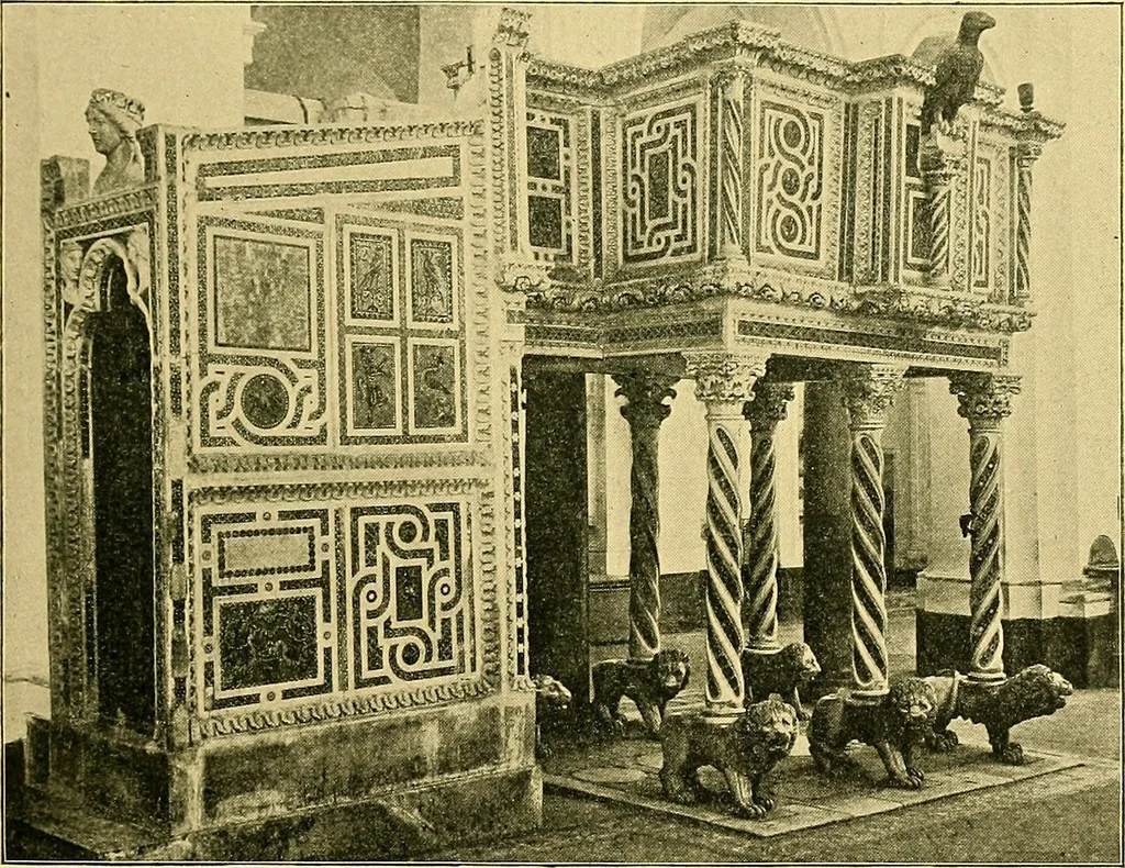 An illustration from A history of architecture in Italy from the time of Constantine to the dawn of the renaissance, 1901, leaf 82
