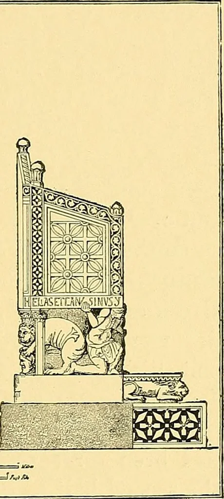 An illustration from A history of architecture in Italy from the time of Constantine to the dawn of the renaissance, 1901, leaf 86