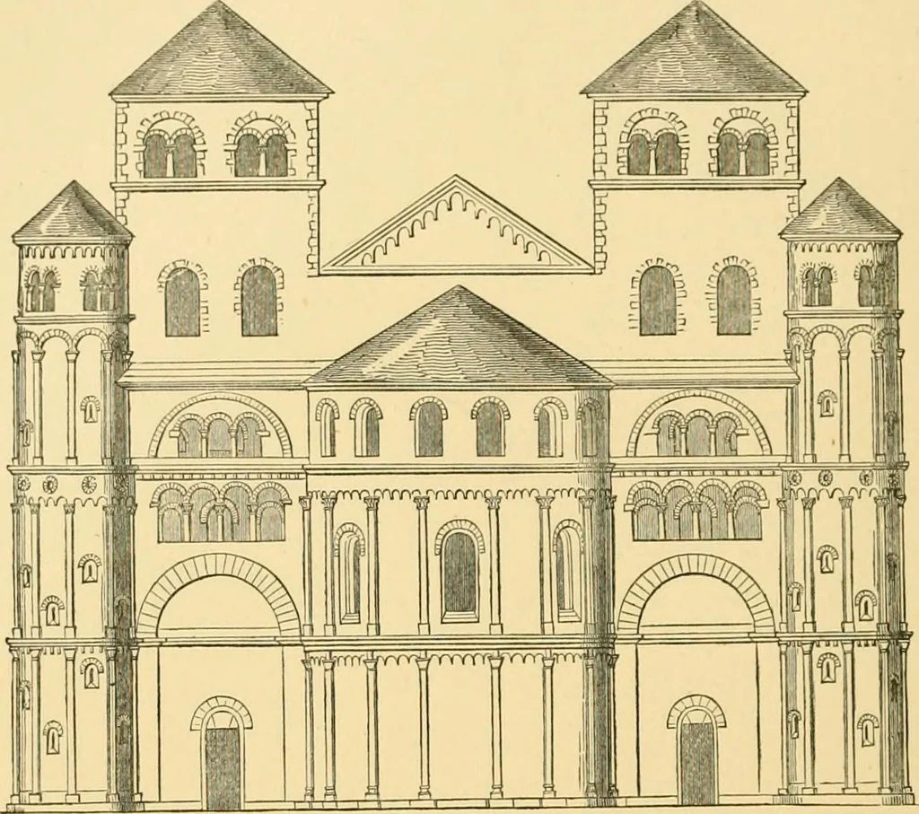 An illustration from A history of architecture in all countries, from the earliest times to the present day, 1902, leaf 243