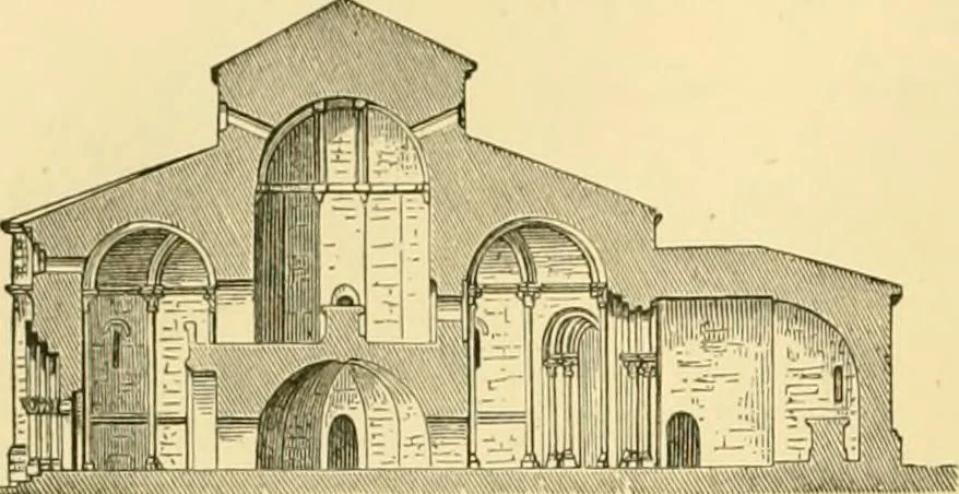 An illustration from A history of architecture in all countries, from the earliest times to the present day, 1902, leaf 497