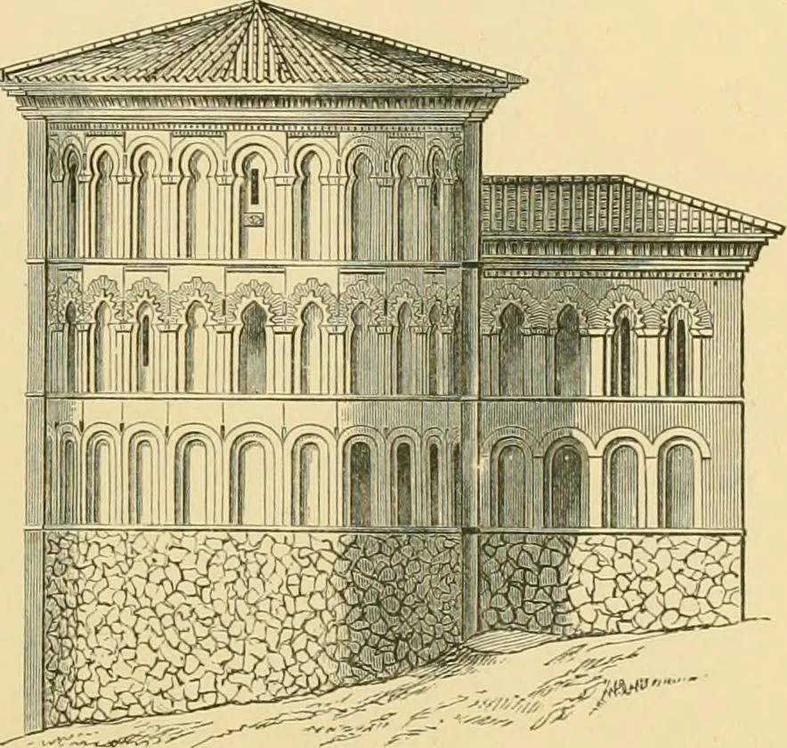An illustration from A history of architecture in all countries, from the earliest times to the present day, 1902, leaf 516