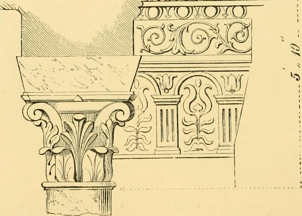 An illustration from A history of architecture in all countries, from the earliest times to the present day, 1902, leaf 541
