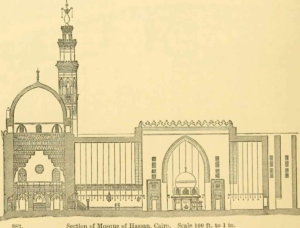 An illustration from A history of architecture in all countries, from the earliest times to the present day, 1902, leaf 551