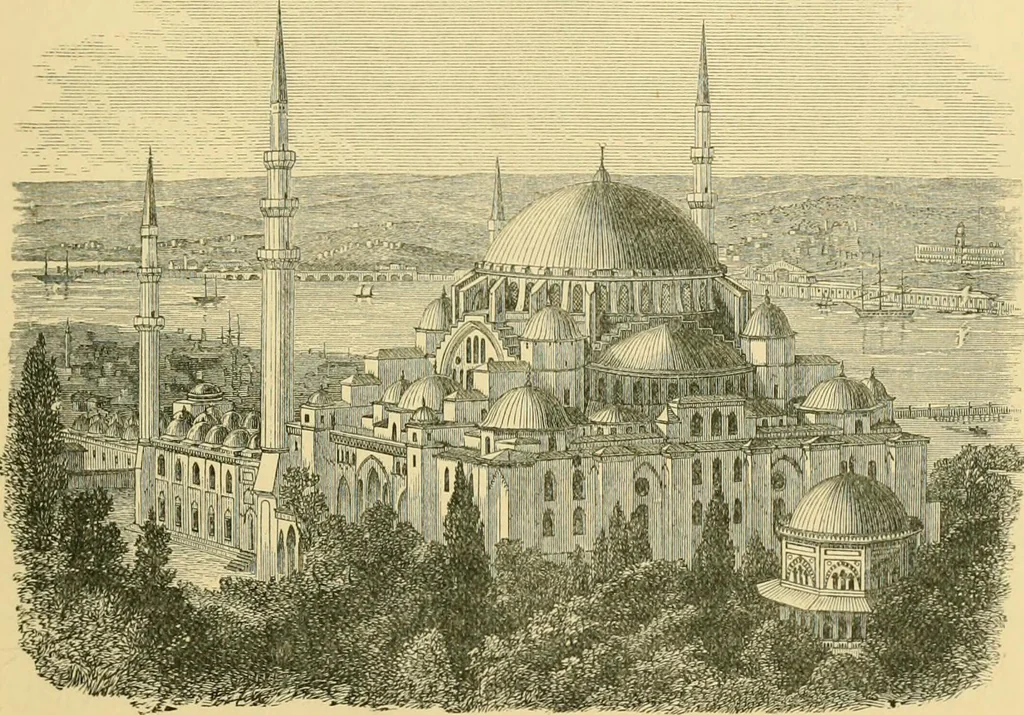 An illustration from A history of architecture in all countries, from the earliest times to the present day, 1902, leaf 580