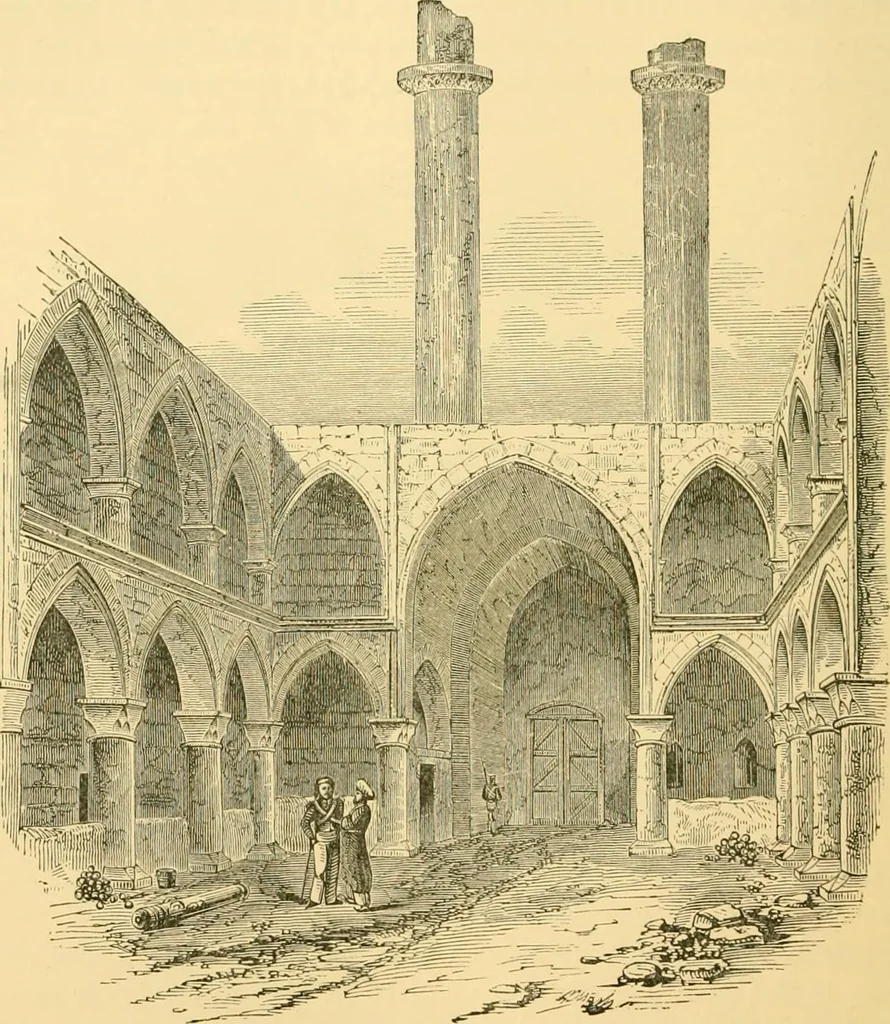 An illustration from A history of architecture in all countries, from the earliest times to the present day, 1902, leaf 589