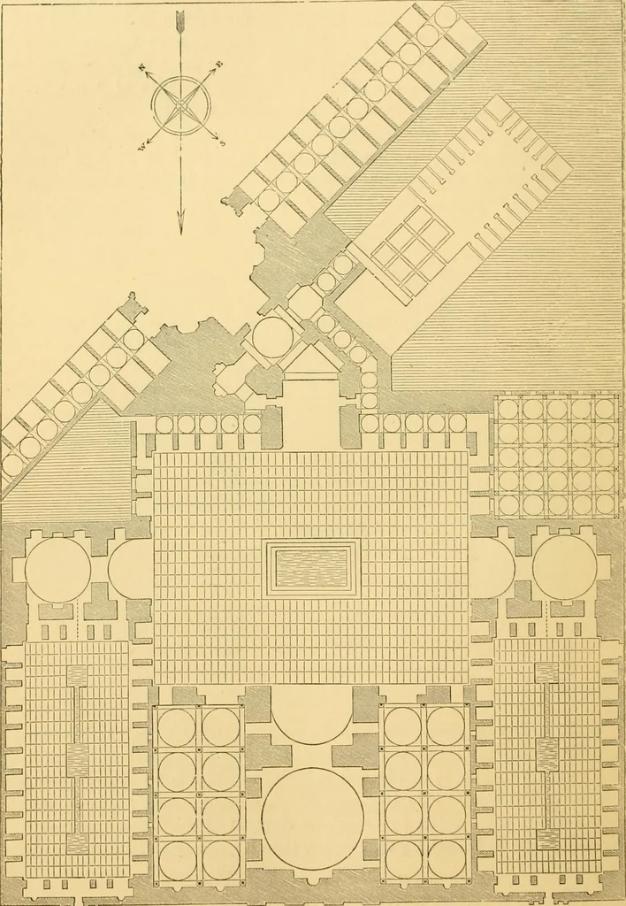 An illustration from A history of architecture in all countries, from the earliest times to the present day, 1902, leaf 595