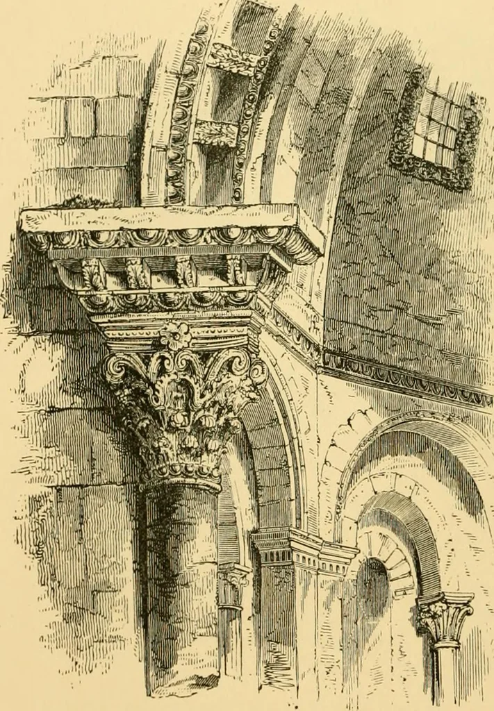 An illustration from A history of architecture in all countries, from the earliest times to the present day, 1902, leaf 73