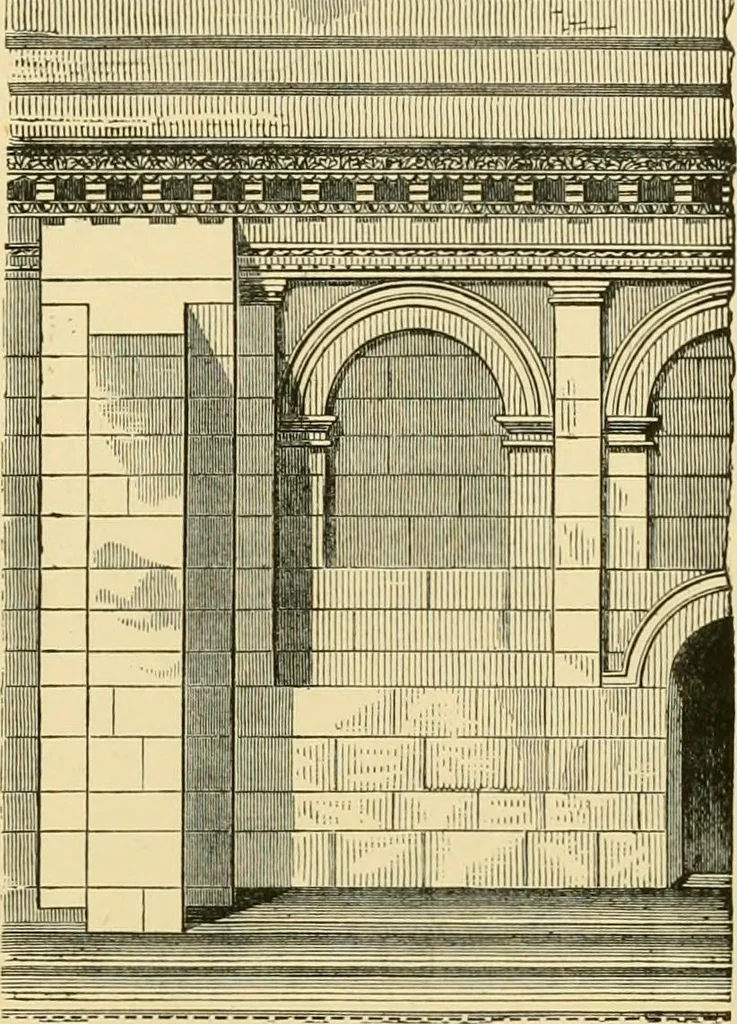 An illustration from A history of architecture in all countries, from the earliest times to the present day, 1902, leaf 74