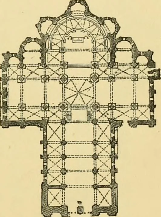 An illustration from A history of architecture in all countries, from the earliest times to the present day, 1902, leaf 92