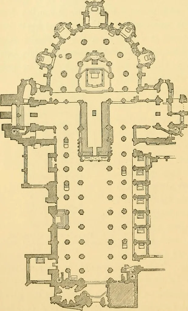 An illustration from A history of architecture in all countries, from the earliest times to the present day, 1902, leaf 93