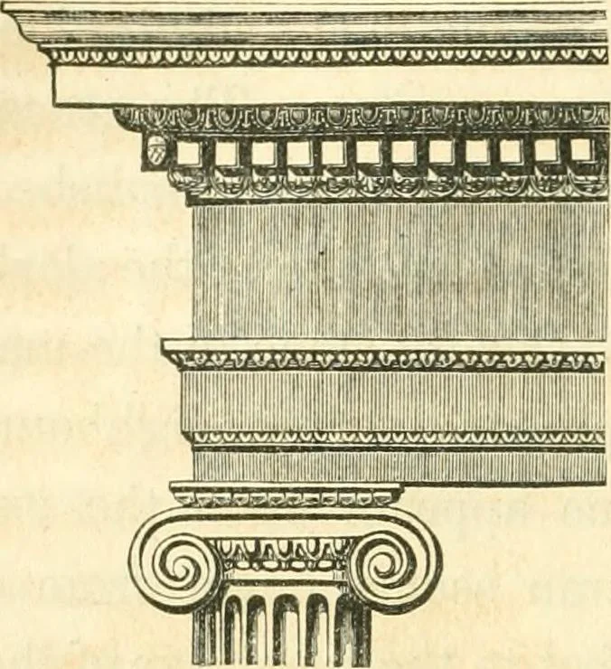 An illustration from History of architecture, from the earliest times; its present condition in Europe and the United States; with a biography of eminent architects, and a glossary of architectural terms, 1848, leaf 114