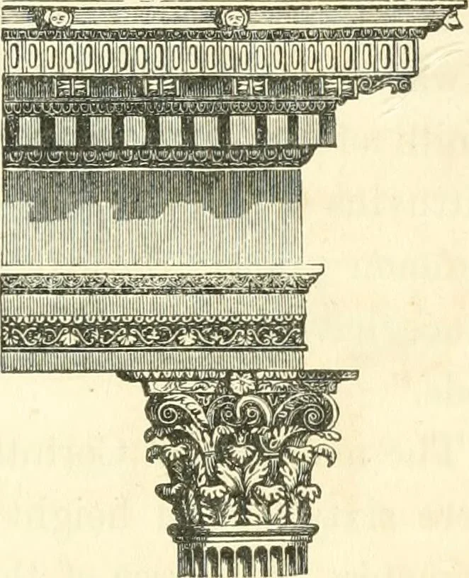 An illustration from History of architecture, from the earliest times; its present condition in Europe and the United States; with a biography of eminent architects, and a glossary of architectural terms, 1848, leaf 117
