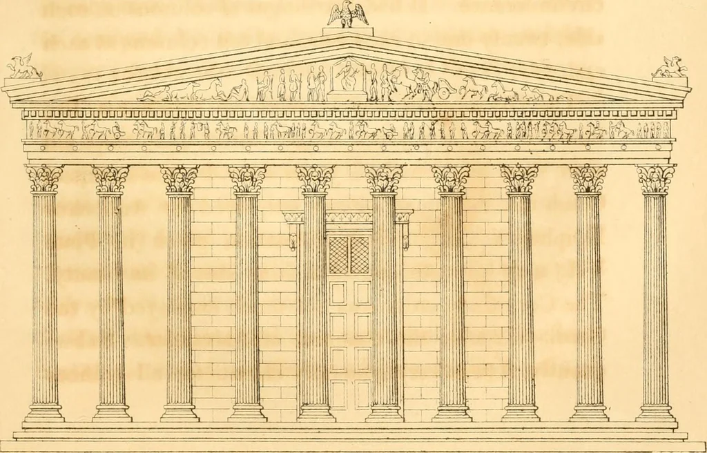 An illustration from History of architecture, from the earliest times; its present condition in Europe and the United States; with a biography of eminent architects, and a glossary of architectural terms, 1848, leaf 119