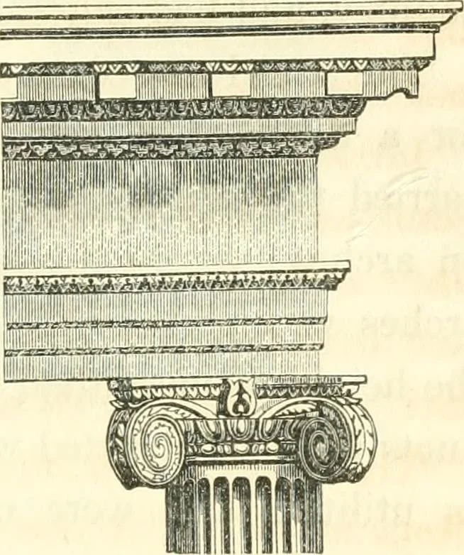 An illustration from History of architecture, from the earliest times; its present condition in Europe and the United States; with a biography of eminent architects, and a glossary of architectural terms, 1848, leaf 127