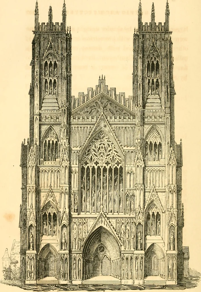 An illustration from History of architecture, from the earliest times; its present condition in Europe and the United States; with a biography of eminent architects, and a glossary of architectural terms, 1848, leaf 200