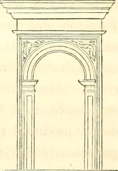 An illustration from History of architecture, from the earliest times; its present condition in Europe and the United States; with a biography of eminent architects, and a glossary of architectural terms, 1848, leaf 243
