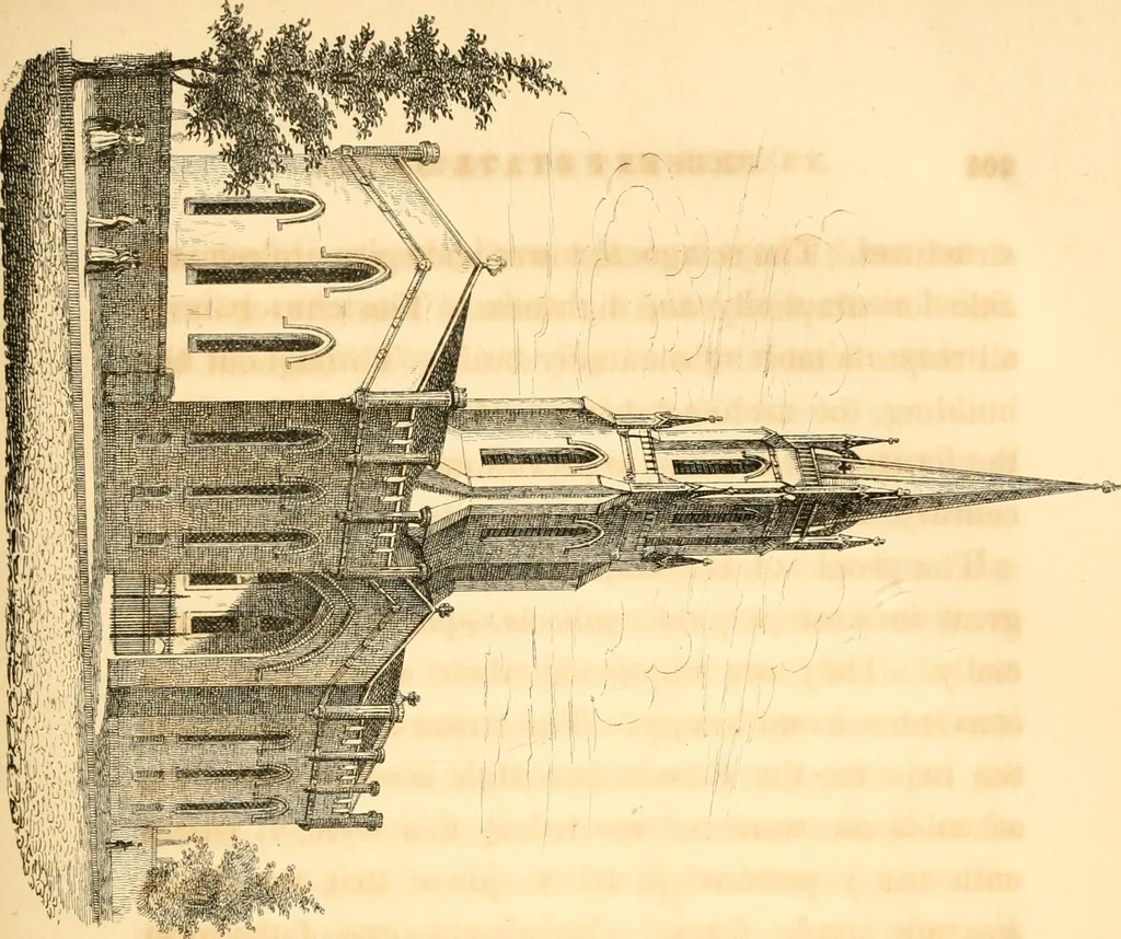 An illustration from History of architecture, from the earliest times; its present condition in Europe and the United States; with a biography of eminent architects, and a glossary of architectural terms, 1848, leaf 251