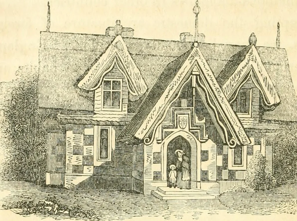 An illustration from History of architecture, from the earliest times; its present condition in Europe and the United States; with a biography of eminent architects, and a glossary of architectural terms, 1848, leaf 338