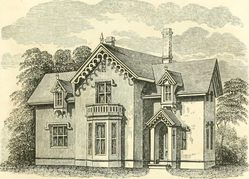 An illustration from History of architecture, from the earliest times; its present condition in Europe and the United States; with a biography of eminent architects, and a glossary of architectural terms, 1848, leaf 345