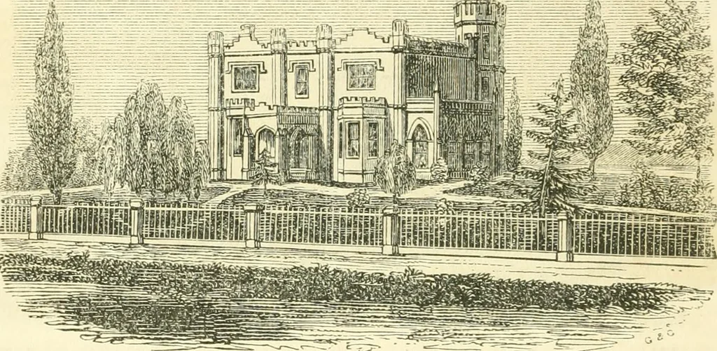 An illustration from History of architecture, from the earliest times; its present condition in Europe and the United States; with a biography of eminent architects, and a glossary of architectural terms, 1848, leaf 346