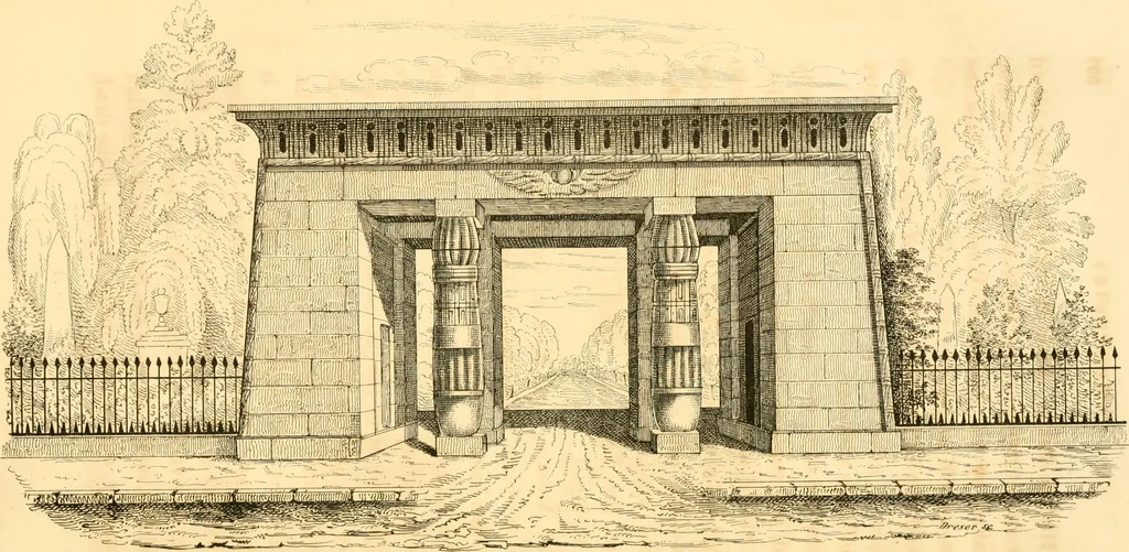An illustration from History of architecture, from the earliest times; its present condition in Europe and the United States; with a biography of eminent architects, and a glossary of architectural terms, 1848, leaf 408